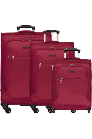 D&N Trolleyset Travel Line 6400, 4 Rollen, (3-teilig, 3 tlg), Polyester - Verkäufer: WE LOVE BAGS