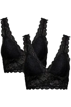 ONLY Bustier Spitzen Bustier BH ohne Bügel Triangel ONLCHLOE 2 Stück (2-tlg) ONLCHLOE LACE BRA NOOS ACC - Verkäufer: ARIZONAS