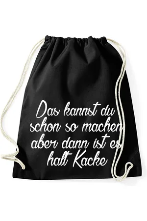 Youth Designz Turnbeutel "Dann Ist Es Halt Kacke" Baumwoll Tasche Turnbeutel, mit lustigem Print - Verkäufer: EmDa Trading GmbH