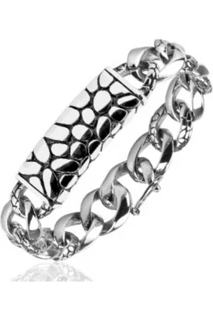 Bungsa Königsarmband Armband Schildkröte Silber aus Edelstahl Unisex (1 Armband) - Verkäufer: