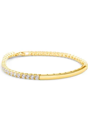 Amoonic Armband Damen Tennisarmband Serena aus 925er Silber oder hochwertig vergoldet (inkl. Schmucktäschchen), Tennisarmband, Silber, Gold oder Rosegold vergoldet Zirkonias Identarmband Geschenk - Verkäufer: