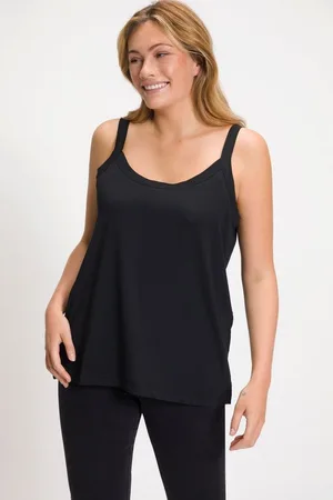 Ulla Popken Longtop Spaghettitop Rundhals Modalmix ärmellos - Verkäufer: Popken Fashion Group