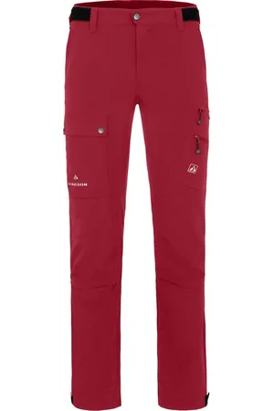 Bergson Outdoorhose BOGONG Herren Wanderhose, vielseitig, viele Taschen, Normalgrößen, dunkelrot - Verkäufer: