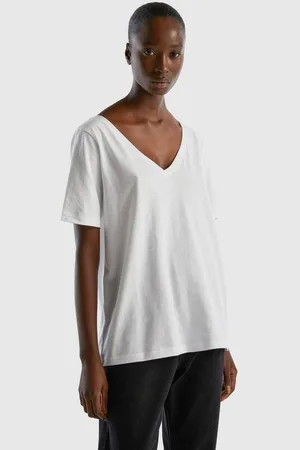 Benetton T-Shirt aus Flammgarnjersey