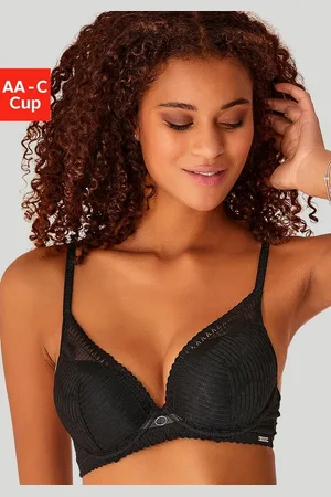 QS by s.Oliver Push-up-BH überzogen mit moderner Spitze im High-Apex Stil, Dessous