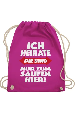 Shirtracer Turnbeutel Ich heirate Die sind nur zum saufen hier, JGA Männer - Verkäufer: