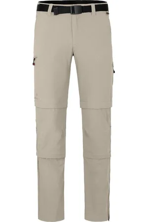 Bergson Outdoorhose QUEENSLAND Doppel Zipp-Off mit T-ZIPP Herren Wanderhose, vielseitig, pflegeleicht, Kurzgrößen, hell - Verkäufer: