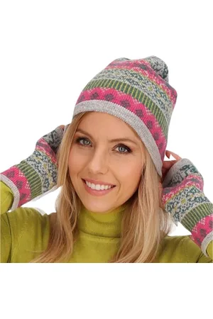 Kunst und Magie Strickmütze Unisex Long Beanie Ski Mütze Lammwolle Wollmütze Nordisch Strickmütze - Verkäufer: