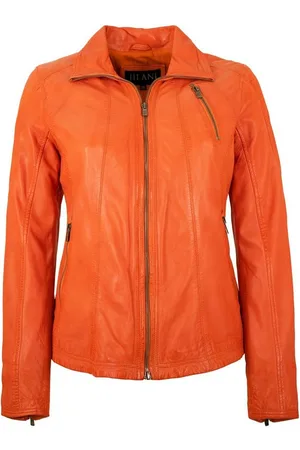 Jilani Lederjacke Enlil - Damen Lederjacke Lammnappa coral - Verkäufer: Lederjacken24