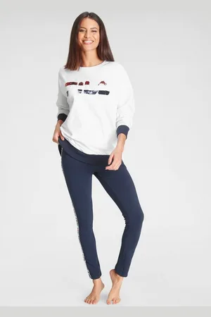 Fila Loungeanzug (Set, 2 tlg., 1 Stück) mit Pailetten-Logo-Motiv