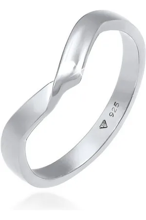 Elli Fingerring Gedreht Bandring Trend Basic 925er Silber, Knoten - Verkäufer: JULIE & GRACE GmbH