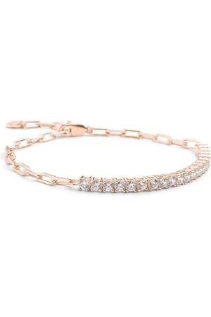 Amoonic Armband Damen Tennisarmband Mixed aus 925er Silber oder vergoldet mit Zirkonia (inkl. Schmucktäschchen), Tennisarmband, Armband & Glieder Kette im Mix, mit Zirkoniasteinen Geschenk Freundin - Verkäufer: