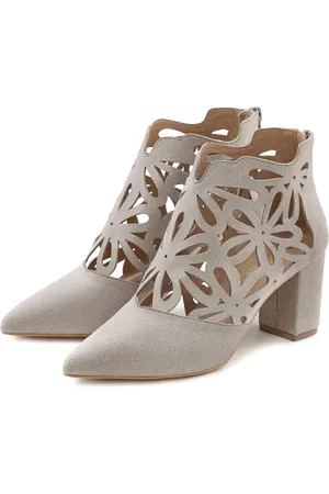 Lascana High-Heel-Stiefelette mit femininer Spitze und Blockabsatz, Ankle Boot, Stiefel