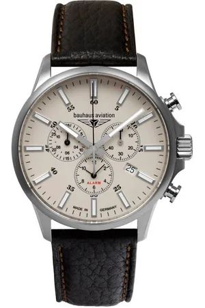 Bauhaus Chronograph aviation 2880-5, Armbanduhr, Quarzuhr, Herrenuhr, Datum, Saphirglas, Made in Germany