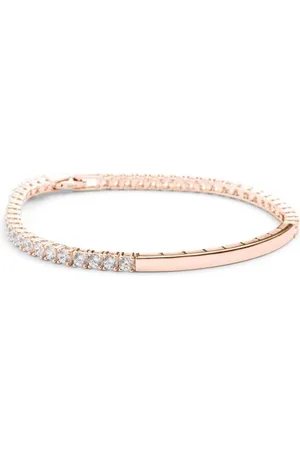 Amoonic Armband Damen Tennisarmband Serena aus 925er Silber oder hochwertig vergoldet (inkl. Schmucktäschchen), Tennisarmband, Silber, Gold oder Rosegold vergoldet Zirkonias Identarmband Geschenk - Verkäufer: