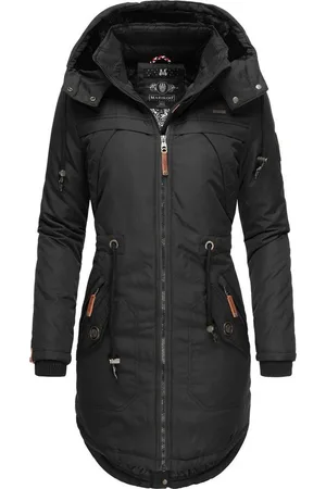 Marikoo Wintermantel Kamii sportlicher Damen Winterparka mit abnehmb. Kapuze