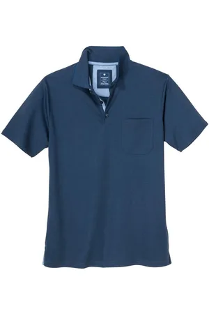 Redmond Poloshirt "Wash & Wear" Poloshirt navy große Größen - Verkäufer: bigtex