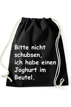 Youth Designz Turnbeutel "Bitte Nicht Schubsen" Baumwoll Tasche Turnbeutel, mit lustigem Print - Verkäufer: EmDa Trading GmbH