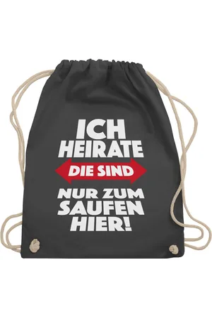 Shirtracer Turnbeutel Ich heirate Die sind nur zum saufen hier, JGA Männer - Verkäufer: