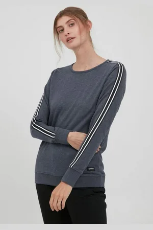 Oxmo Sweatshirt OXGabita Sportlicher Sweatpullover mit Galonstreifen - Verkäufer: meinemarkenmode