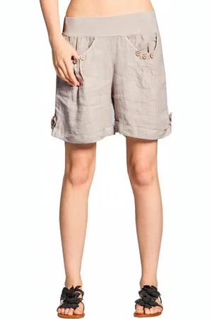 CASPAR Shorts BST002 Damen Leinen Shorts - Verkäufer: & SIKORA