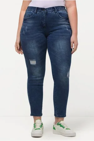 Ulla Popken Regular-fit-Jeans Jeans Sarah Destroy-Effekte schmale 5-Pocket-Form - Verkäufer: Popken Fashion Group