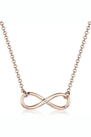 Elli DIAMONDS Kette mit Anhänger Infinity Pure Diamant (0.03 ct) 925 Silber, Infinity - Verkäufer: JULIE & GRACE GmbH