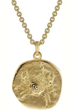 trendor Kette mit Anhänger Krebs Sternzeichen Ø 20 mm Gold auf Silber - Verkäufer: uhrcenter
