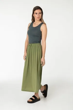 Supernatural Maxirock Merino Rock W LONG SKIRT bequemer Merino-Materialmix - Verkäufer:
