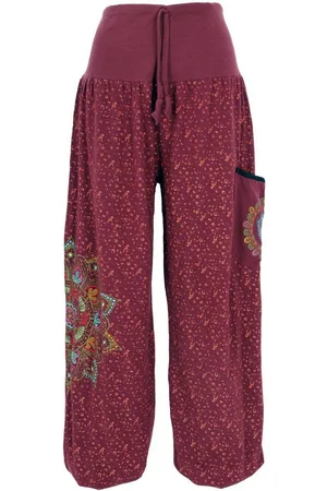 GURU-SHOP Relaxhose Weite Pluderhose mit breitem Bund und.. Ethno Style, alternative Bekleidung - Verkäufer:
