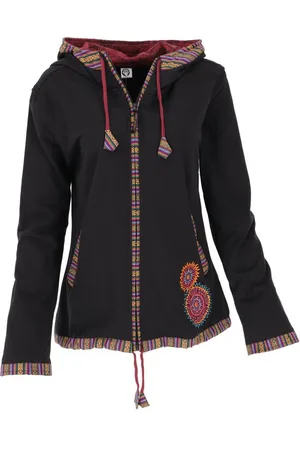 GURU-SHOP Langjacke Nepal Ethno Jacke, bestickte Boho Jacke -.. alternative Bekleidung - Verkäufer: