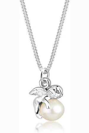 Elli Perlenkette Anhänger Engel mit Süßwasserzuchtperle 925 Silber - Verkäufer: JULIE & GRACE GmbH