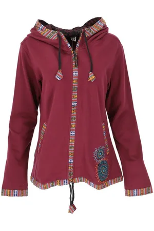 GURU-SHOP Langjacke Nepal Ethno Jacke, bestickte Boho Jacke -.. alternative Bekleidung - Verkäufer: