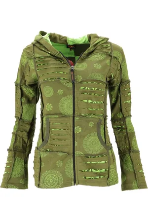GURU-SHOP Langjacke Goa Patchwork Jacke, Boho Kapuzenjacke -.. alternative Bekleidung - Verkäufer: