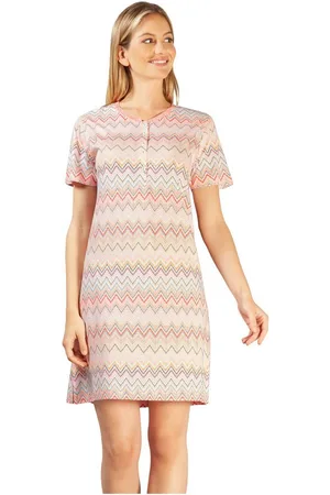 HAJO Nachthemd Damen Nachthemd mit kurzem Arm (1-tlg) Sommerfarben - Verkäufer: HELLER-SHOES
