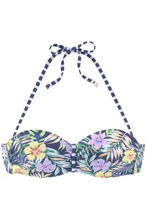 Venice Beach Bandeau-Bikini-Top Summer, mit geraffter Mitte