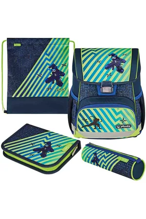 HERLITZ Schulranzen Set Loop Plus 10-teilig 2025 Jungen Funky Ninja - Verkäufer: Team-Shop-24