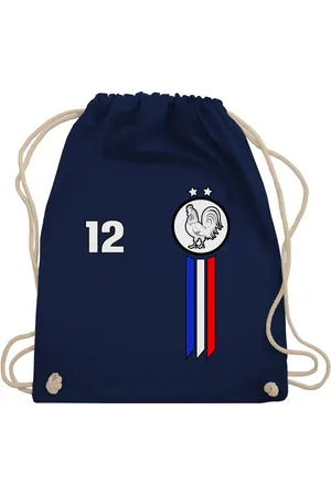 Shirtracer Turnbeutel 12. Mann Frankreich Emblem, 2026 Fussball WM Fanartikel - Verkäufer:
