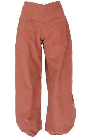 GURU-SHOP Relaxhose Weite Cord Pluderhose, Feincord Boho Hose -.. Ethno Style, alternative Bekleidung - Verkäufer: