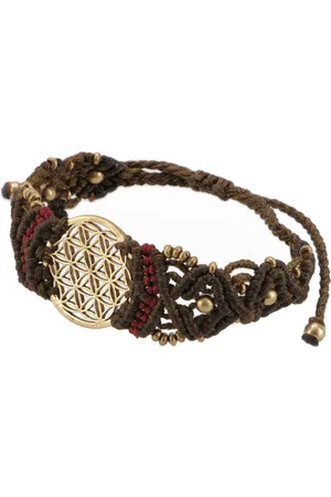 GURU-SHOP Armreif Goa Armband, Makramee, Festival Armband - Blume.. - Verkäufer: