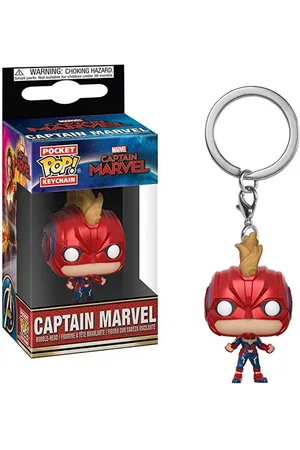 FUNKO Schlüsselanhänger Pocket POP! Captain Marvel (with Helmet) - Captain Marvel - Verkäufer: Der Krämer