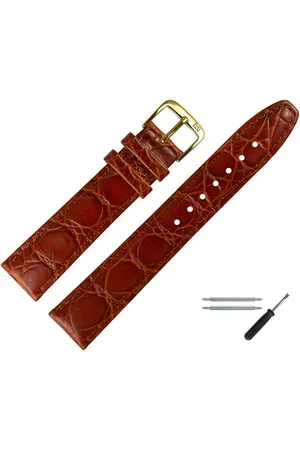 MARBURGER Uhrenarmband 10mm Leder Kroko (Caiman) Prägung - Verkäufer: