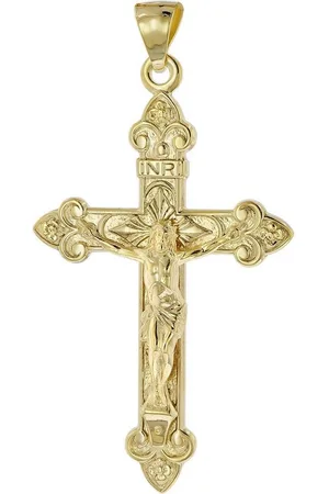 trendor Kreuzanhänger Kreuz- mit Korpus Gold 585 (14 Karat) 40 x 27 mm - Verkäufer: uhrcenter