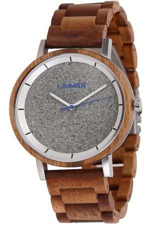 Laimer Quarzuhr 0143 Herren Holzuhr Ludwig Quarz Teakholz-Armband Ø 42 mm - Verkäufer: Karat24
