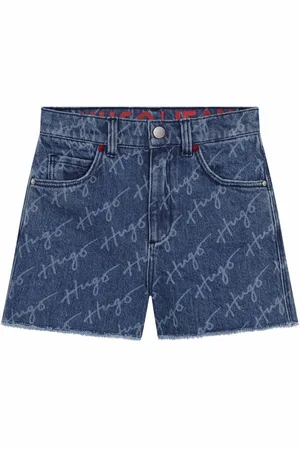 HUGO BOSS Shorts Mädchen Jeans Shorts mit Fransen - Verkäufer: coolkids-store