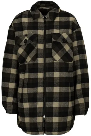 Replay Funktionsjacke Overshirt - kariert aus warmen Wollmischstoff mit Viskose und Baumwolle - Verkäufer: Marco GmbH