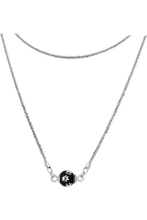 SilberDream Silberkette Kugel Halskette silber (Halskette), Halsketten (Kurgel) ca. 45cm, 925 Sterling Silber, Farbe: silber, schw - Verkäufer: Fit4Style Silberschmuck - IMPPAC