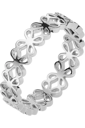 Bungsa Fingerring Ring Ewigkeits-Blumen aus Edelstahl Damen (1 Ring, 1-tlg), Damen - Verkäufer: