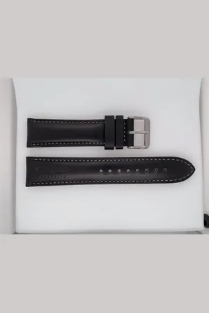 Zeppelin Uhrenarmband Leder schwarz mit Logo auf Band, Logo auf Band - Verkäufer: Schmuck-Uhren-Trends