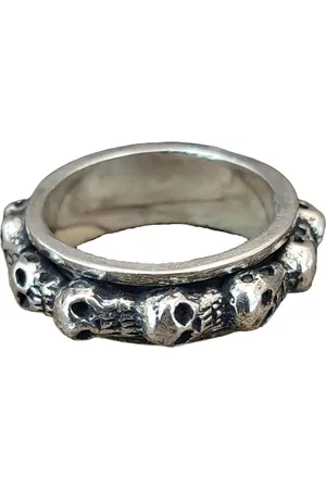 Kiss of Leather Silberring Drehring Totenkopf, Gr. 54-78 (tk9) - Silber - Verkäufer: